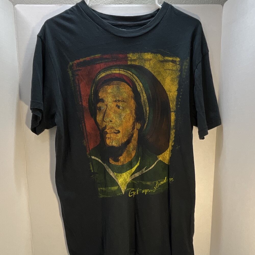 Bob Marley Get Up Stand Up T-Shirt Men’s Size Large Rosta